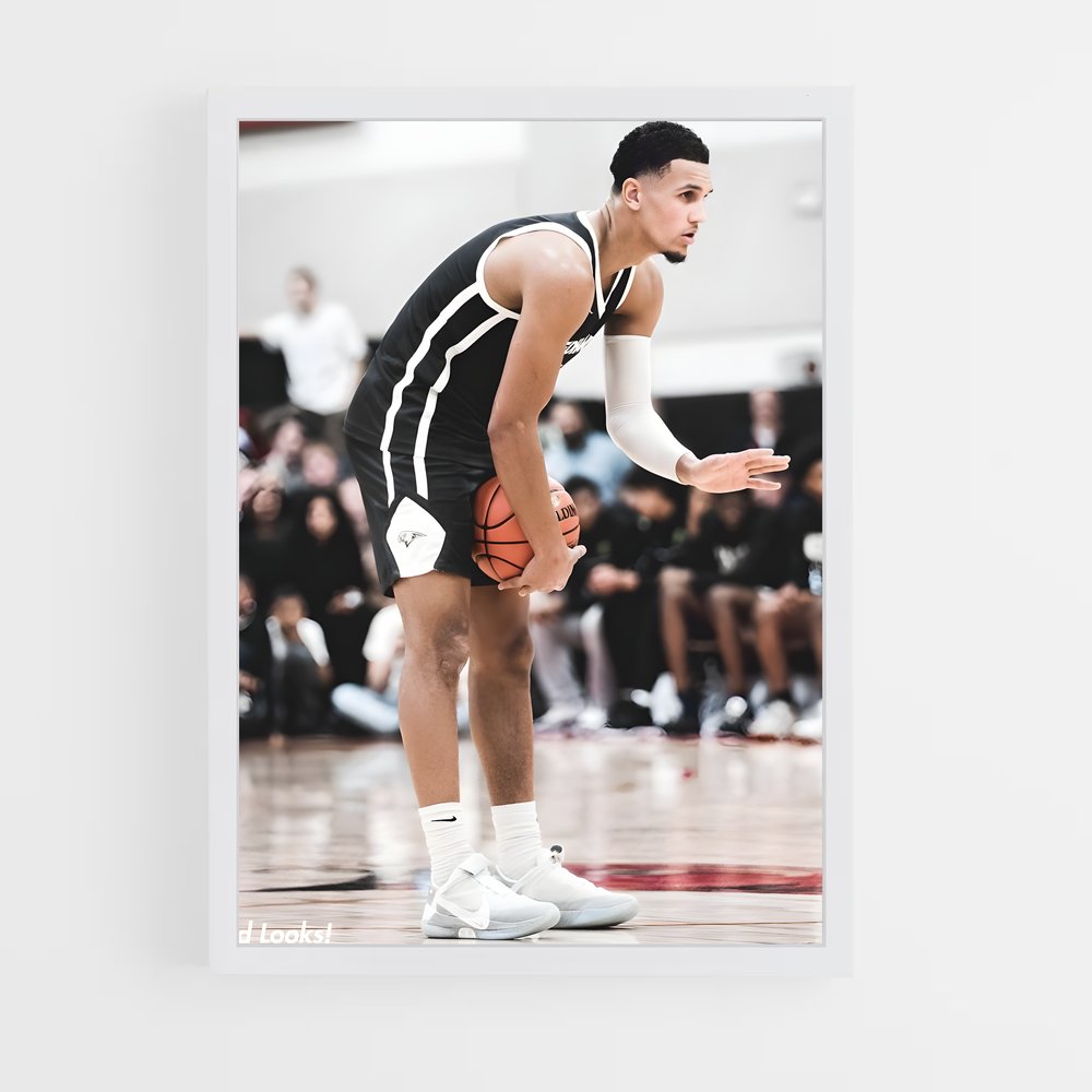 Poster Dunk en Noir et Blanc – affiche Basketball (vue 3)